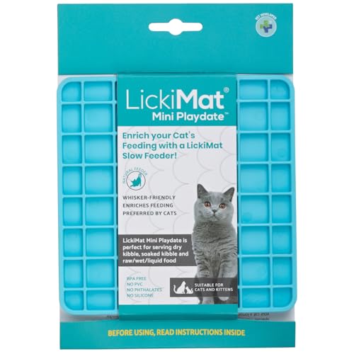 LickiMat Mini Classic Playdate Katzenfuttermatte, langsamer Futternapf für Langeweile & Angstlinderung für Katzen, perfekt für Futter, Leckereien, Joghurt und Erdnussbutter, lustige Alternative zu LickiMat Mini Classic Playdate Katzenfuttermatte, langsamer Futternapf für Langeweile & Angstlinderung für Katzen, perfekt für Futter, Leckereien, Joghurt und Erdnussbutter, lustige Alternative zu von LICKIMAT