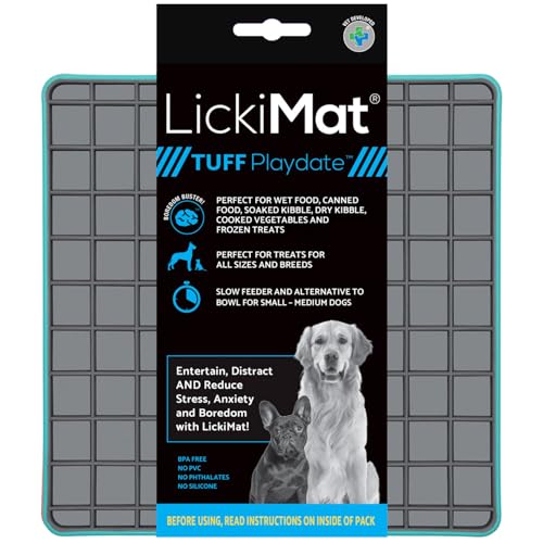 LICKIMAT Playdate Tuff, Türkis, small - 20 x 20cm von LICKIMAT