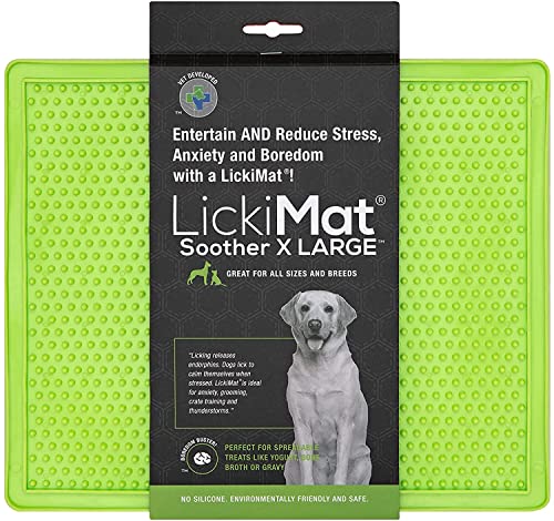 LickiMat X Large Schnuller, Hunde-Futtermatte gegen Langeweile und Angstlinderung, ideal für Lebensmittel, Leckerlis, Joghurt oder Erdnussbutter, lustige Alternative zu einem Slow Feeder Hundenapf, von LICKIMAT