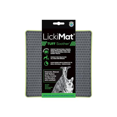 LICKIMAT Soother Tuff Dog Green, 1 Count (Pack of 1) von LICKIMAT