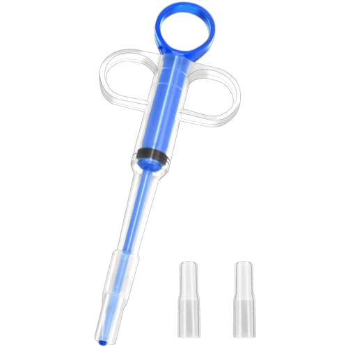 LICQIC Haustier-Pillenauswerfer, Pillenwerfer, Haustier-Pillendosierer für Katzen und Hunde, kleine Tiere, medizinische Fütterung (1 Stück, blau) von LICQIC