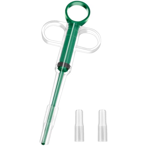 LICQIC Haustier-Pillenauswerfer, Pillenwerfer, Haustier-Pillendosierer für Katzen und Hunde, kleine Tiere, medizinische Fütterung (1 Stück, grün) von LICQIC