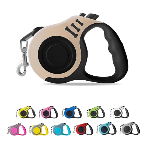 LIEVUIKEN Einziehbare Hundeleine, automatisches Teleskop-Traktor-Hundeband, Haustier-Klebeband, 3 m, langlebig und praktisch, mit rutschfestem Griff, geeignet für kleine und mittelgroße Hunde LIEVUIKEN Einziehbare Hundeleine, automatisches Teleskop-Traktor-Hundeband, Haustier-Klebeband, 3 m, langlebig und praktisch, mit rutschfestem Griff, geeignet für kleine und mittelgroße Hunde von LIEVUIKEN