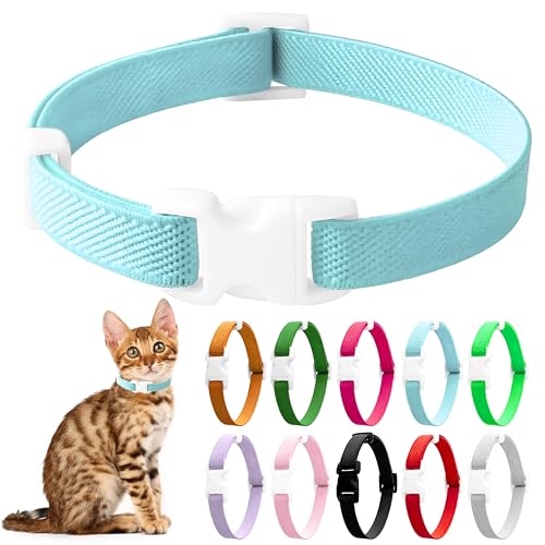 LIEVUIKEN Elastisches Katzenhalsband, Stretch-Katzenhalsband, Schnellverschluss, leuchtende Farben, Sicherheits-Kätzchenhalsband, verstellbares Halsband für Kätzchen, leicht, weiches Polyester, für LIEVUIKEN Elastisches Katzenhalsband, Stretch-Katzenhalsband, Schnellverschluss, leuchtende Farben, Sicherheits-Kätzchenhalsband, verstellbares Halsband für Kätzchen, leicht, weiches Polyester, für von LIEVUIKEN