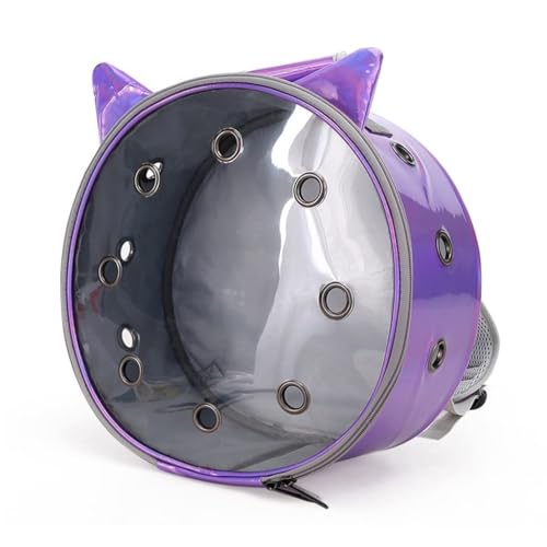 Atmungsaktiver Rucksackträger for Haustiere, leicht, belüftet, for Spaziergänge, Wanderungen im Freien(Purple) von LIEWEI Boutique Shop UK