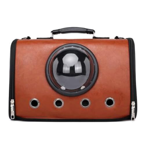 Haustier-Rucksack-Träger-Luftpolstertasche for kleine Katzenhunde, tragbar(Bruin) von LIEWEI Boutique Shop UK