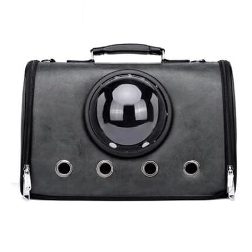 Haustier-Rucksack-Träger-Luftpolstertasche for kleine Katzenhunde, tragbar(Svart) von LIEWEI Boutique Shop UK
