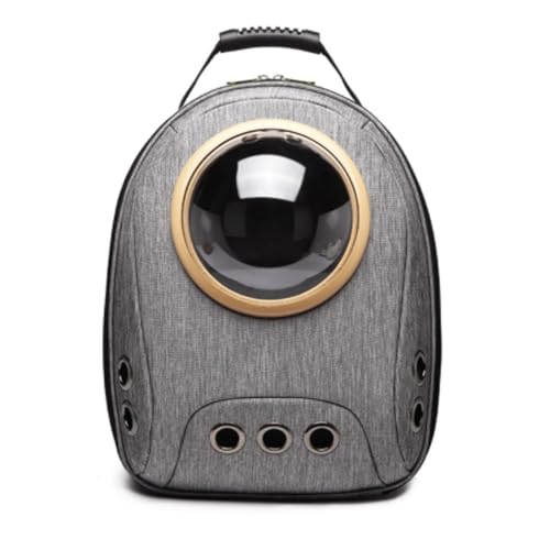Tragbare Reisetasche for Haustiere, Rucksack for die Haustiertrage mit verstellbarem Schultergurt for kleine Katzen und Hunde(Grey) von LIEWEI Boutique Shop UK