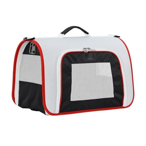 Tragetasche for Haustiere mit integrierter Seilschnalle, zusammenklappbarer, bequemer Rucksack for Hunde und Katzen for Reisen im Freien(A,S) von LIEWEI Boutique Shop UK