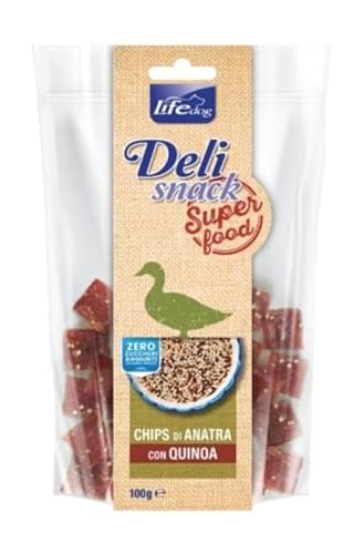 DELISNACK SUPERFOOD CHIPS DI ANATRA CON QUINOA. 100GR von LIFE