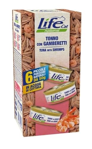 LIFE CAT MULTIBOX TONNO E GAMBERETTI. 6X50GR von Geakv