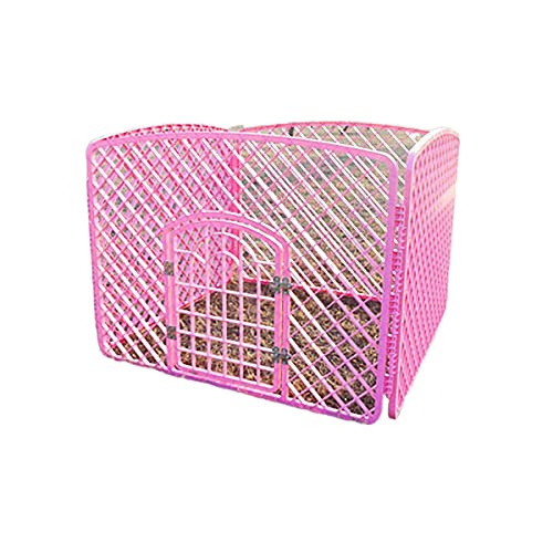 LIFENGFF Haustierkäfig, Hundekäfig und Katzenkäfig mit Toilettenzaun, große Haustierkäfige, Villa-Haustierkäfige, eingezäunte Zwinger, blau, 90 * 90 * 60 cm von LIFENGFF