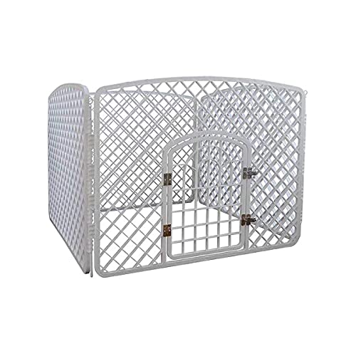LIFENGFF Haustierkäfig, Hundekäfig und Katzenkäfig mit Toilettenzaun, große Haustierkäfige, Villa-Haustierkäfige, eingezäunte Zwinger, blau, 90 * 90 * 60 cm von LIFENGFF