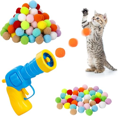 LIFEWTR Interaktiver Katzenballwerfer, Katzenbälle Spielzeug Launcher mit 100 weichen Plüschbällen, leises Ball-Schießspielzeug, lustiges interaktives Katzenspielzeug für Indoor-Katzen, Training LIFEWTR Interaktiver Katzenballwerfer, Katzenbälle Spielzeug Launcher mit 100 weichen Plüschbällen, leises Ball-Schießspielzeug, lustiges interaktives Katzenspielzeug für Indoor-Katzen, Training von LIFEWTR