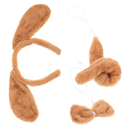 LIFKOME 1satz Kostümset Für Hundekopfband Fliege Und Für Cosplay Geburtstagsfeiern Und Verkleidungen Strapazierfähige Materialien Tiermottoparty-Dekoration von LIFKOME