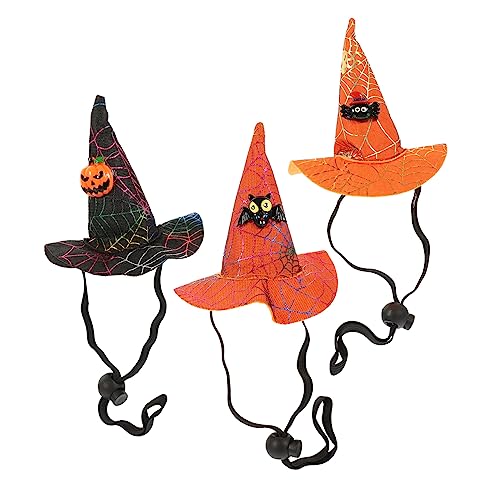 LIFKOME 3stücke Teiliges Haustier Hexenhüte Für Halloween Leichte Und Bequeme Katzen Und Hundekopfbedeckung Für Festlichkeiten Mit Klassischem Design Und Hautfreundlichem Material LIFKOME 3stücke Teiliges Haustier Hexenhüte Für Halloween Leichte Und Bequeme Katzen Und Hundekopfbedeckung Für Festlichkeiten Mit Klassischem Design Und Hautfreundlichem Material von LIFKOME