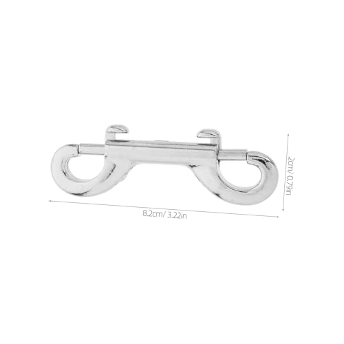 LIFKOME 6 Stück Teiliges Edelstahl Doppelhaken Bolzenschnapper mit Tauchclip für Robuste Hundeleinen Vielseitig Einsetzbar für Große Hunde und Outdoor Aktivitäten Sichere Befestigung für von LIFKOME