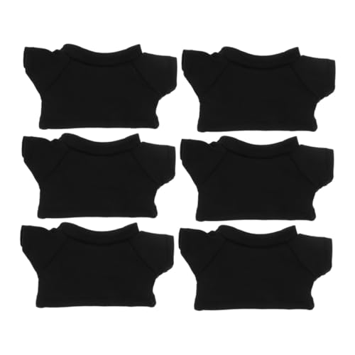 LIFKOME 6 Stück Teiliges -T-Shirt aus Weichem mit Rundem Halsausschnitt Schwarzes Basic Bär Kostüm für Kuscheltiere als Bären Kleidung und Accessoires LIFKOME 6 Stück Teiliges -T-Shirt aus Weichem mit Rundem Halsausschnitt Schwarzes Basic Bär Kostüm für Kuscheltiere als Bären Kleidung und Accessoires von LIFKOME