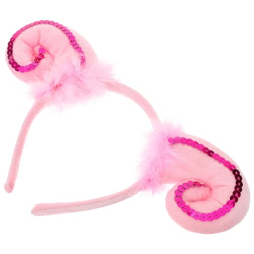 LIFKOME Stirnband Mit Lammohren Schaf-Kopfbedeckung Für Cosplay Und Partys Entzückendes Haarband-Accessoire Im Schaf-Stil von LIFKOME