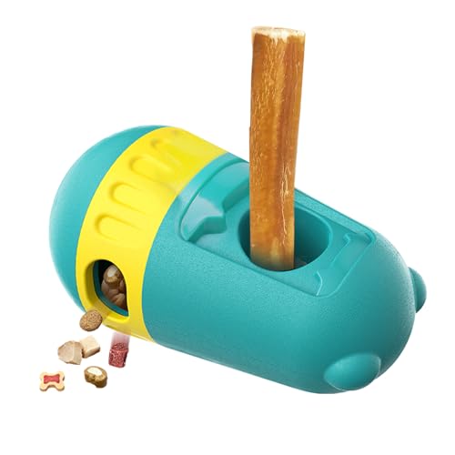 LIFLIX 2 in 1 Hundespielzeug Intelligenz, Bully Stick Halter & Leckerli Spender Spielzeug, Verstellbarer Futterspielzeug für Kleine, Mittlere und Große Hunde gegen Verschlucken, Blau von LIFLIX