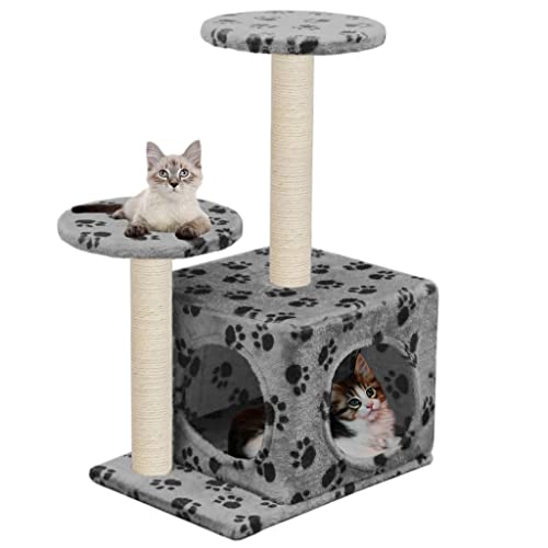 Animals & Pet Supplies – Katzenbaum mit Sisal-Kratzstämmen, 60 cm, Grau von LIFTRR