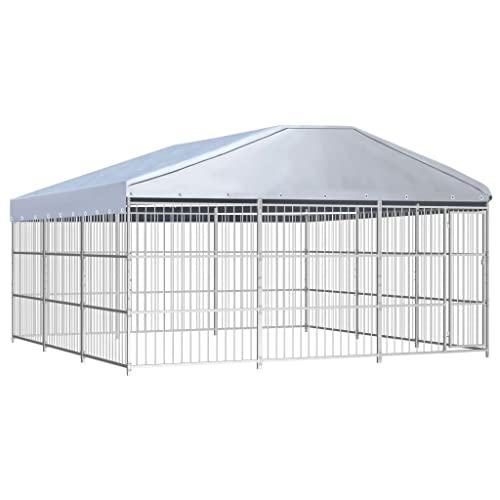 Tier- und Haustierbedarf mit Outdoor-Hundehütte mit Dach, 450 x 450 x 200 cm von LIFTRR