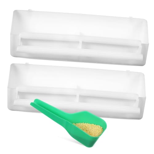 LIGHTAOTAO 1 Satz Vogelkäfig Futterspender mit Futterlöffel Futterbox und Futternapf für Fächer für Wasser und Futter zu Installieren und Langlebig LIGHTAOTAO 1 Satz Vogelkäfig Futterspender mit Futterlöffel Futterbox und Futternapf für Fächer für Wasser und Futter zu Installieren und Langlebig von LIGHTAOTAO