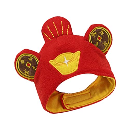 LIGHTAOTAO 1 Stück Haustiermütze Kopfbedeckung Für Papa Haustier Kopfschmuck Süß Warm Halten Stopphüte Haustier Kopfbedeckung Erstes Haustier Zubehör Fellpflege Party Zubehör von LIGHTAOTAO