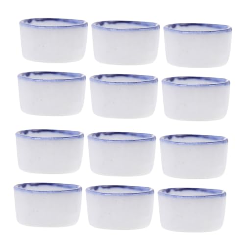 LIGHTAOTAO 12stücke Teiliges Mini-wasserschalen Keramik Für Reptilien Und Kleine Haustiere Für Terrarium Fütterung Und Wasseraufnahme Von Spinnen Skorpionen Und Anderen Kleintieren von LIGHTAOTAO