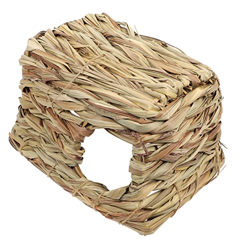 LIGHTAOTAO 1Stück Hamster Strohhaus Spielnest Natürliches Versteck für Kleintiere für Hamster Mäuse und Kleine Haustiere Stressreduzierendes Haustierversteck aus Stroh LIGHTAOTAO 1Stück Hamster Strohhaus Spielnest Natürliches Versteck für Kleintiere für Hamster Mäuse und Kleine Haustiere Stressreduzierendes Haustierversteck aus Stroh von LIGHTAOTAO