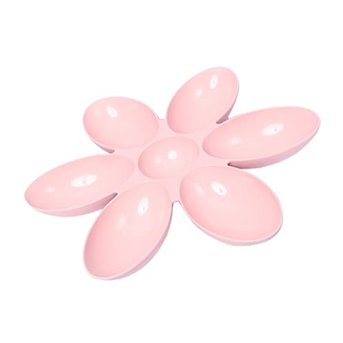 LIGHTAOTAO 1Stück Hundewasserschale Fütterungsschale aus Umweltfreundlichem Material rutschfest Blütenförmig für Haustiere Rosa von LIGHTAOTAO