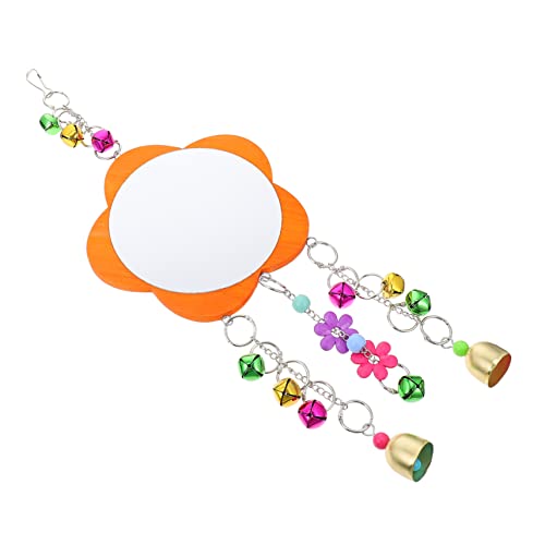 LIGHTAOTAO Hühnerspiegel Spielzeug Mit Glöckchen Für Haustier Vogel Acryl Spiegel Für Käfig Accessoire Einfach Aufzuhängen Für Papagei Und Andere Vögel von LIGHTAOTAO