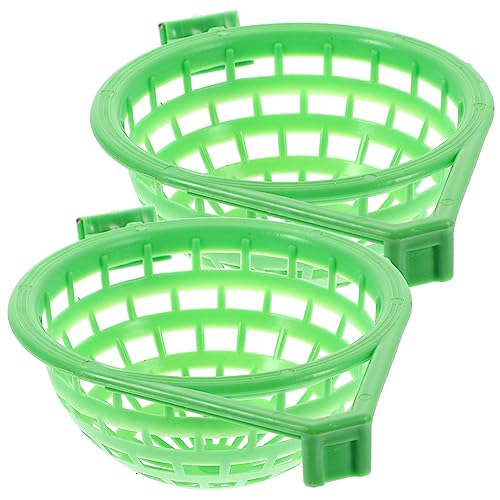 LIGHTAOTAO 2 STÜCK Vogelnestschale aus Robustem Grün Stabiler Nistplatz für Tauben und Kleine Vögel Praktischer Nesthalter für Vogelkäfige und Zucht von LIGHTAOTAO