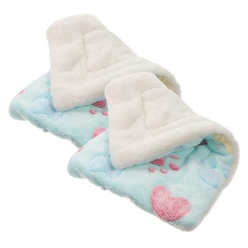 LIGHTAOTAO 2 Stück Hamster Winter Wärmekissen aus Dickem Korallenvlies Weiche Warme Schlafunterlage für Kleine Haustiere Wie Hamster und Chinchillas rutschfest Komfortabel und Tragbar LIGHTAOTAO 2 Stück Hamster Winter Wärmekissen aus Dickem Korallenvlies Weiche Warme Schlafunterlage für Kleine Haustiere Wie Hamster und Chinchillas rutschfest Komfortabel und Tragbar von LIGHTAOTAO