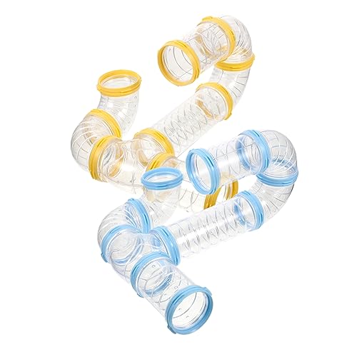 LIGHTAOTAO 2Sätze Hamstertunnel Transparente Röhren für Hamsterkäfig DIY Abenteuerröhren für Kleintiere für Hamster Meerschweinchen und Farbige LIGHTAOTAO 2Sätze Hamstertunnel Transparente Röhren für Hamsterkäfig DIY Abenteuerröhren für Kleintiere für Hamster Meerschweinchen und Farbige von LIGHTAOTAO