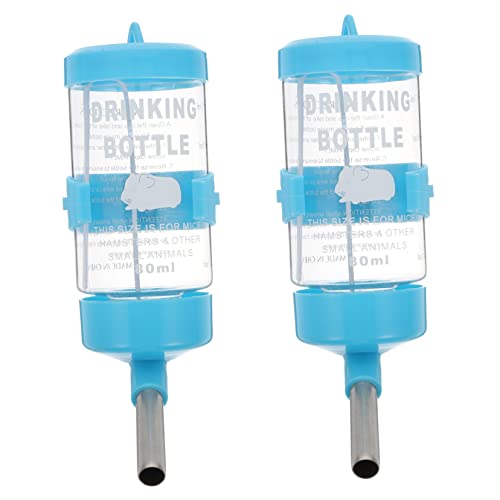 LIGHTAOTAO 2Stücke Hamster Trinkflasche Auslaufsichere Wassertränke für Nager Automatischer Wasserspender mit Design für Hamster und Meerschweinchen von LIGHTAOTAO