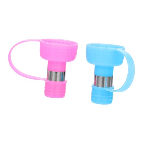 LIGHTAOTAO 2Stücke Wasserflaschenkappe Auslaufsicher Tragbar für Reisen und Outdoor Aktivitäten Kompatibel mit Wasserflasche für Welpen von LIGHTAOTAO