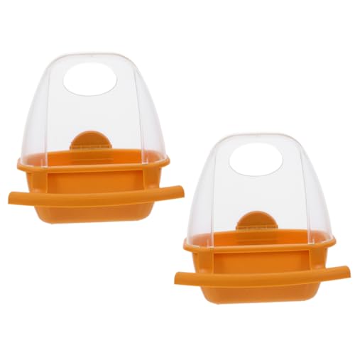 LIGHTAOTAO 2stücke Hängen Vogel Futterbehälter Für Käfig Vogel Wassernapf Hängebecher Kleiner Vogelfutterspender Aus Robustem Kunststoff Einfach Zu Montieren Bedienen Geeignet Für von LIGHTAOTAO
