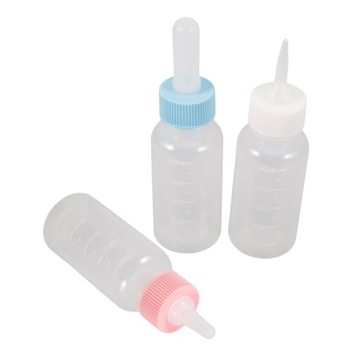 LIGHTAOTAO 3 Stück Pet Milchflaschen für Kleine Tiere Fütterungsflaschen für Hunde Katzen und Kätzchen Sicheres Futterwerkzeug für Haustiere von LIGHTAOTAO