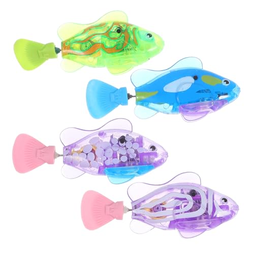 LIGHTAOTAO 4 Stück Teiliges Elektrisches Katzenspielzeug Schwimmfische mit LED Licht Interaktives Kratzfestes und Langlebiges Fischmodell Lustiges Bewegungsspielzeug für Katzen Buntes Blau LIGHTAOTAO 4 Stück Teiliges Elektrisches Katzenspielzeug Schwimmfische mit LED Licht Interaktives Kratzfestes und Langlebiges Fischmodell Lustiges Bewegungsspielzeug für Katzen Buntes Blau von LIGHTAOTAO