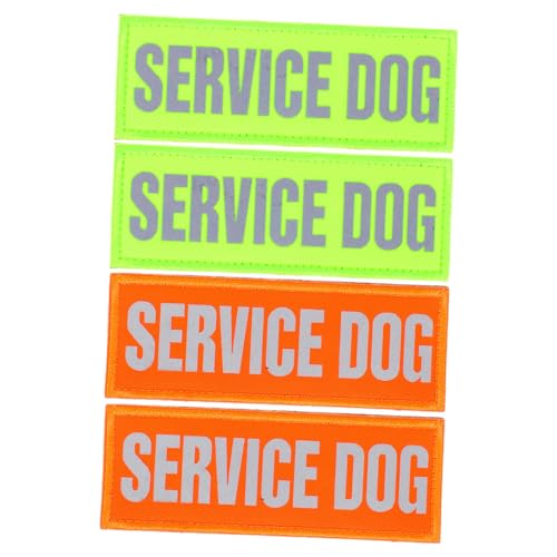 LIGHTAOTAO 4Stücke Service Dog Patch Teiliges Reflektierendes Hundegeschirr Patch für Diensthunde und Wiederverwendbar für Besondere Anlässe und Kompatibel LIGHTAOTAO 4Stücke Service Dog Patch Teiliges Reflektierendes Hundegeschirr Patch für Diensthunde und Wiederverwendbar für Besondere Anlässe und Kompatibel von LIGHTAOTAO