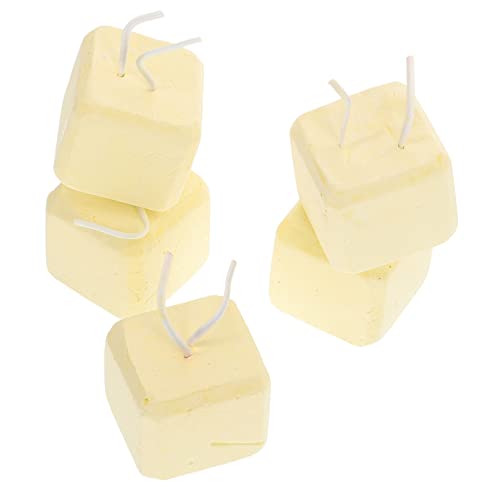 LIGHTAOTAO 5 Stück Haustier Backenzahn Hamster-backenzahnsteine Haustiere Kauen Steine Zähne Schleifstein Hamster Zahnen Hamster Schleifstein Für Schleifen Groß Mineralien Beige von LIGHTAOTAO