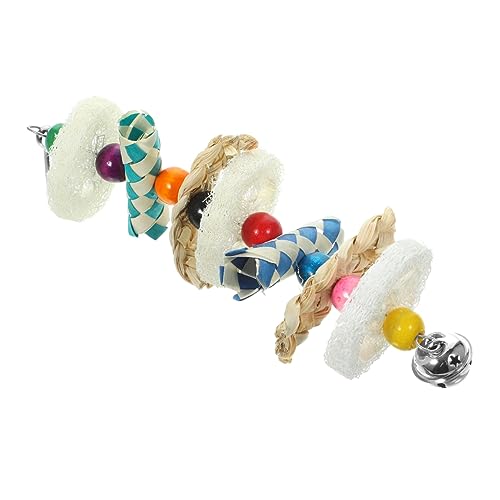 LIGHTAOTAO Hängendes Kauspielzeug Für Vögel Kauspielzeug Für Papageien Hängespielzeug Papageienspielzeug Vogelkäfig-zubehör Zufällige Farbe Aus Leichtem Holzmaterial Mit Exquisiter von LIGHTAOTAO