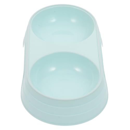 LIGHTAOTAO Doppelnapf für Haustiere aus Weizenstroh Sichere Futter und Wasserschale für Katzen und Hunde Leicht zu Reinigen Multifunktional für Futter und Trinknapf für Mehrtierhaushalte von LIGHTAOTAO