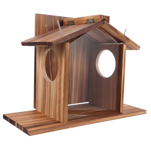 LIGHTAOTAO Eichhörnchenfutterspender Aus Holz Für Draußen Eichhörnchenfutterhaus Eichhörnchenhaus Mit Futterbehälter Für Garten LIGHTAOTAO Eichhörnchenfutterspender Aus Holz Für Draußen Eichhörnchenfutterhaus Eichhörnchenhaus Mit Futterbehälter Für Garten von LIGHTAOTAO