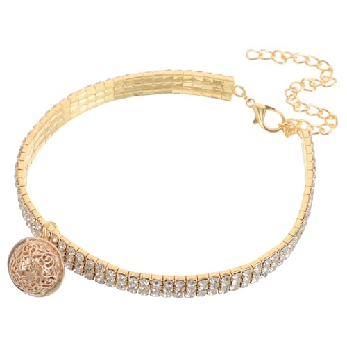 LIGHTAOTAO Funkelndes für Haustiere mit Glocke Verstellbare Elastische Halskette für und Kleine Stilvolle Schmuckaccessoires für Haustier von LIGHTAOTAO