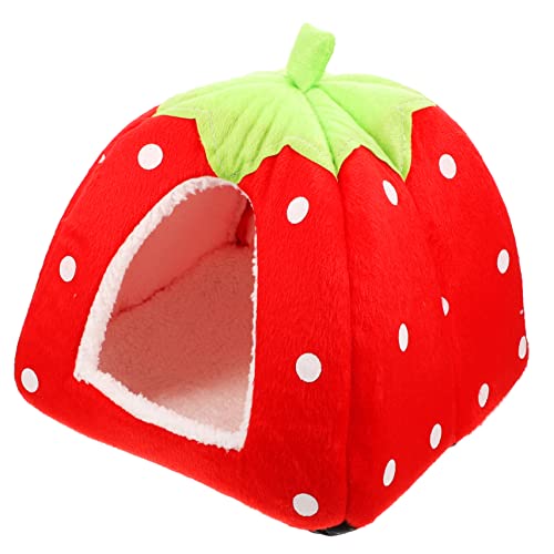 LIGHTAOTAO Gemütliches Kleintier Zelt Erdbeerform Weiches Kaninchen und Hamsterversteck Sicherer Kleintier Unterschlupf Für Kaninchen Meerschweinchen Igel Und Kleine Nagetiere LIGHTAOTAO Gemütliches Kleintier Zelt Erdbeerform Weiches Kaninchen und Hamsterversteck Sicherer Kleintier Unterschlupf Für Kaninchen Meerschweinchen Igel Und Kleine Nagetiere von LIGHTAOTAO