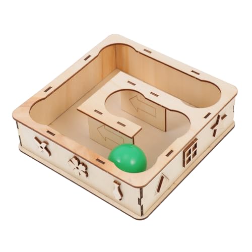 LIGHTAOTAO Hamster Labyrinth Spielzeug Aus Holz Trainingsspielzeug Für Hamster Natürliches Haustierspielzeug Interaktives Spielzeug Für Kleine Nager von LIGHTAOTAO