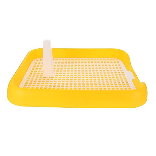 LIGHTAOTAO Haustier Toilettenzug für Innenräume Gitterhundtoilette aus Kunststoff für Kleine Tragbar mit Rutschfester Unterseite Optimiertes Design gegen Urinleck von LIGHTAOTAO