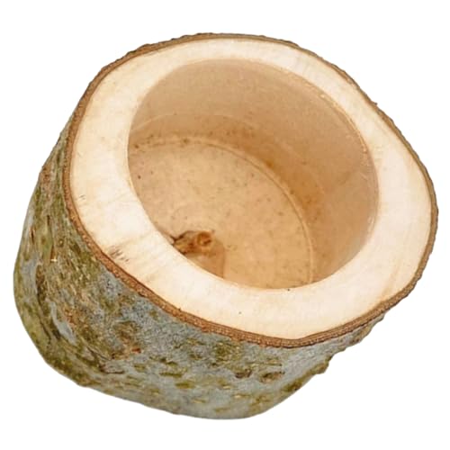 LIGHTAOTAO Holz Futternapf für Hamster und Kaninchen Verschleißfest Waschbar Sicher und Langlebig Glatte Oberfläche Geeignet für Meerschweinchen Chinchilla und Kleine Haustiere für Tägliche von LIGHTAOTAO